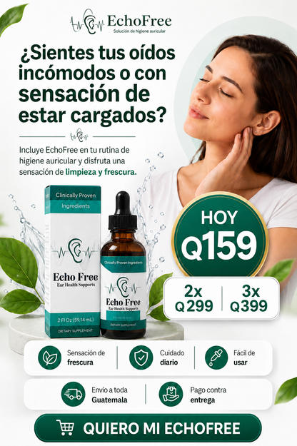 ✨ Cuida tu bienestar auditivo con EchoFree 👂