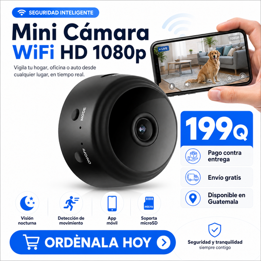 Mini Cámara WiFi HD 1080p